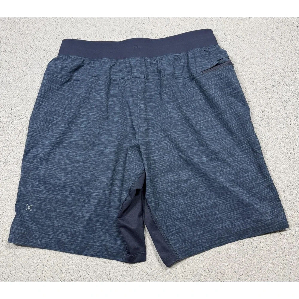 Lululemon‎ THE Shorts Mens Large Blue Running Training 9 Inseam Athletic